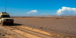 Flooding of the Koigab River and associated basin.