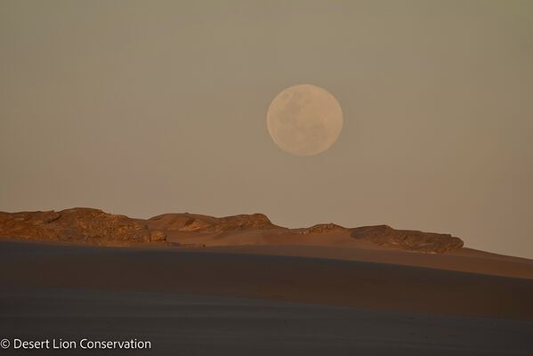 Full moon rising over the Hoanib Floodplain.