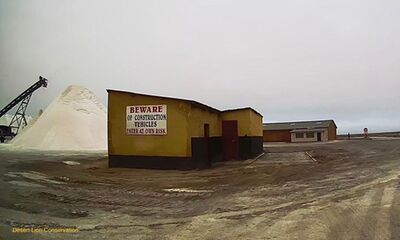 The weigh-station at the Salt Company in Swakopmund