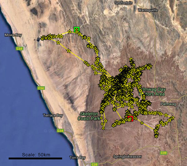 Barab River movement map