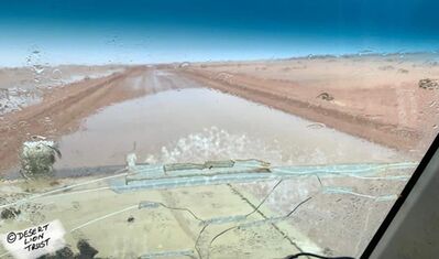 Rare images of rain along the coast in the Skeleton Coast National Park