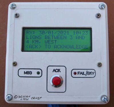 Mounting and testing of the Remote Alert Unit at Leyland’s Drift