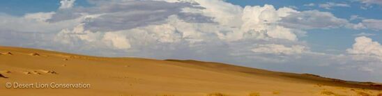 Rain clouds over the dunes