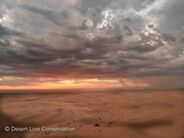 Rain clouds over the dunes