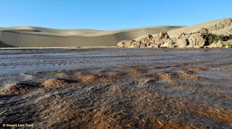 Flooding of the Hoaruseb river